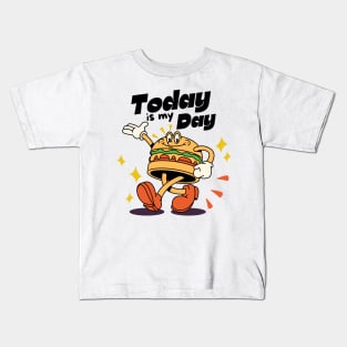 Today Is My Day,  Happy Hamburger Day Kids T-Shirt